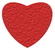 Herz rot flach Metall
