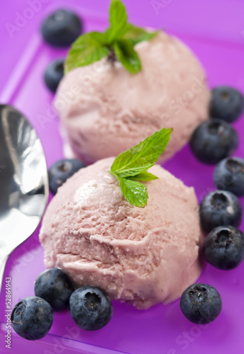 Photo: Gelato ai mirtilli - Blueberry ice cream Gelato ai mirtilli - Blueberry ice cream