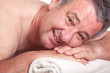 Senior man at the massage