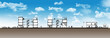 section of urban residential building