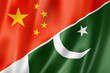 Illustration: China and Pakistan flag China and Pakistan flag