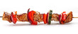 grilled pork fillet and vegetables