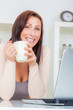 smiling break female