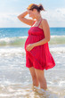 pregnant female beach