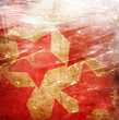 Illustration: Red star on an orange background Red star on an orange background