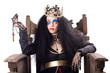 Queen holding christian cross