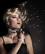 Fashion portrait of a beautiful seductive woman