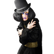 Female high fashion model
