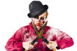 Zombie gardener with shears