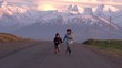 Children Run into the Setting Sun