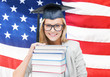 student in graduation cap