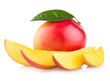 Foto: mango fruit isolated on white background mango fruit isolated on white background
