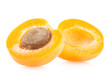 Photo: ripe apricots isolated on white background ripe apricots isolated on white background