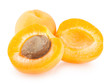 Photo: ripe apricots isolated on white background ripe apricots isolated on white background