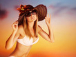 Seductive female on the beach