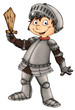 Ritter, Junge, Kind, Rüstung, Schwert