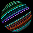 fantastic illustrated glass background object