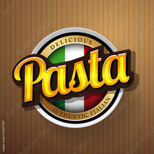 Vector: Authentic Vintage Style Pasta stamp Authentic Vintage Style Pasta stamp