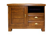 Wooden cabinet isolated