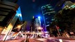 Skyscrapers in HongKong. Timelapse