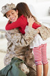 Photo: Daughter Greeting Military Mother Home On Leave Daughter Greeting Military Mother Home On Leave