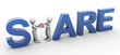 3d men sharing