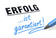 Illustration: Stift- & Schriftserie: Erfolg ist garantiert! Stift- & Schriftserie: Erfolg ist garantiert!