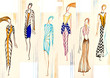 different elegant summer dresses