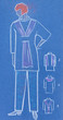 sketch of women casual and home clothing