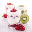 fruits and yogurt