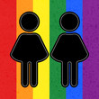 Two women in love LGBT card