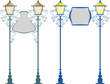 Wrought Iron signage with Lamp