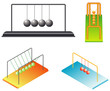 A Newton's Cradle executive desktop toy