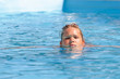 Girl in the swimming pool