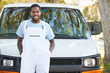 Photo: Portrait Of Repairman With Van Portrait Of Repairman With Van