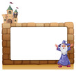 A wizard standing in front of an empty blank board