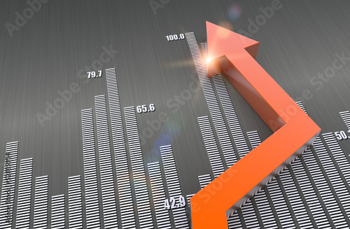Illustration: Financial and business concept Financial and business concept