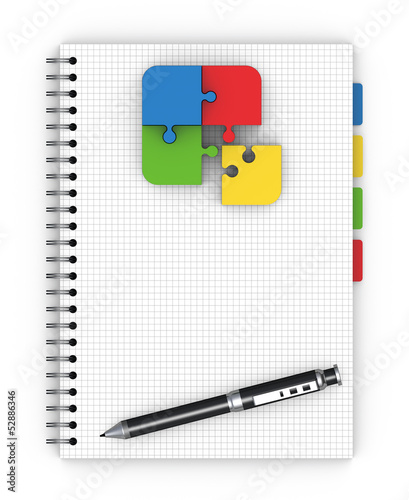 Illustration: Notebook training concept Notebook training concept