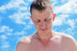 Man looking down