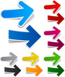 Paper arrows.