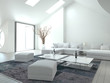 Awesome white colored Living Room | Interior Architecture