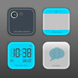 Vector App Icon Set, vector Eps10 image.