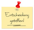 Zettel Entscheidung