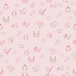 Princess seamless pattern