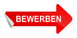 Pfeil Aufkleber Bewerben