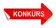 Schild Pfeil Konkurs