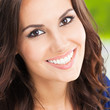 Happy Smiling Young Woman, Out...