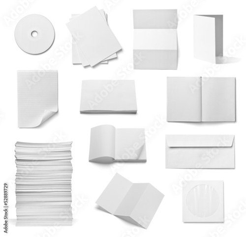 Photo: leaflet notebook textbook envelope blank paper template book leaflet notebook textbook envelope blank paper template book