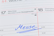 Eintrag im Kalender: Messe
