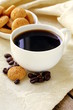 Photo: Espresso coffee cup with amaretti biscuits Espresso coffee cup with amaretti biscuits